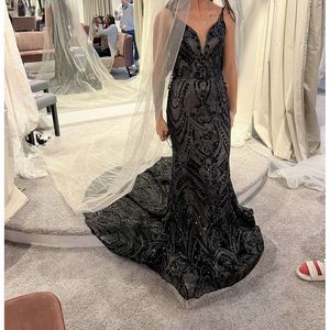 Black Staceys bridal Size 2 Mermaid dress